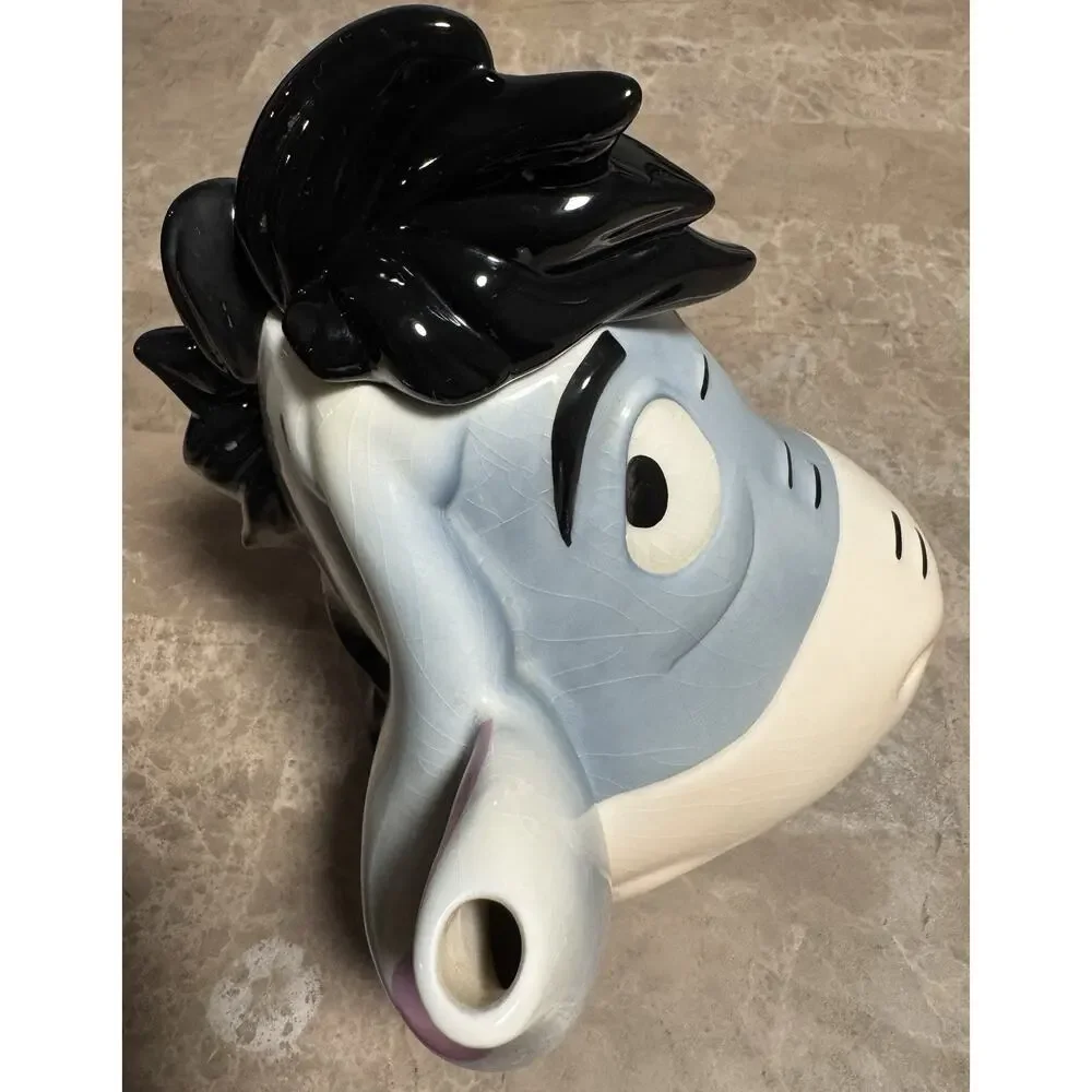 Vintage 2000 Disney Showcase Paul Cardew Eeyore Face Teapot COMPLETE With Lid